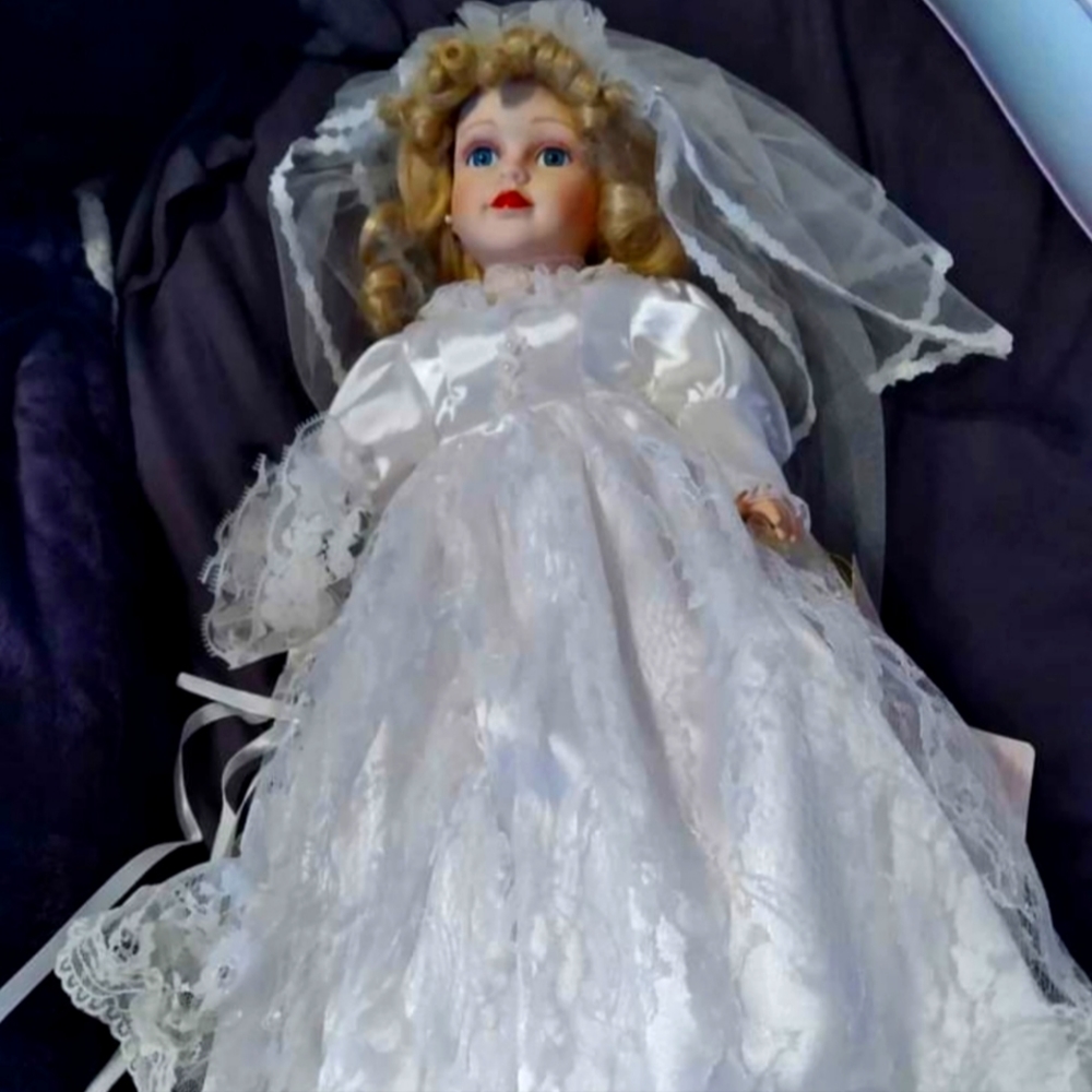 Porcelain bride doll